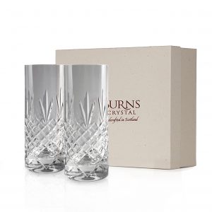 Burns Cut Crystal Glass